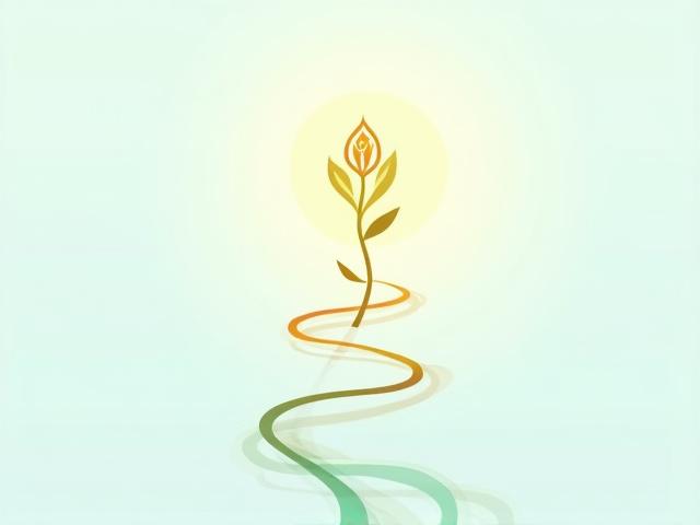 A serene graphic representing longevity with interconnected pathways and a subtle clock motif, reflecting growth and time. Features brand colors #4A90E2, #D4A373, #E58252.