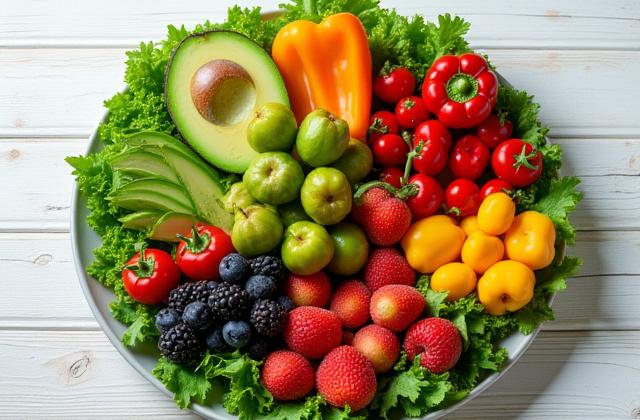 A vibrant display of healthy, fresh ingredients.